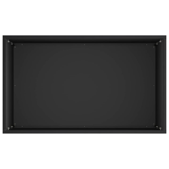 Trädgårdsplanterare 2 St Svart 40 X 30 X 75 Cm Kallvalsat Stål