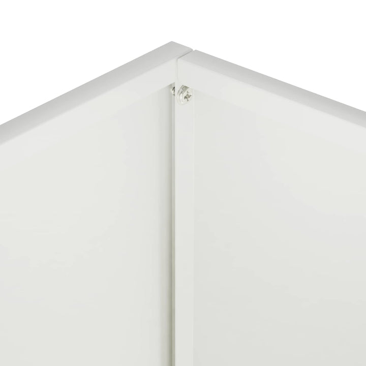 Trädgårdsplanterare Vit 40 X 30 X 75 Cm Kallvalsat Stål