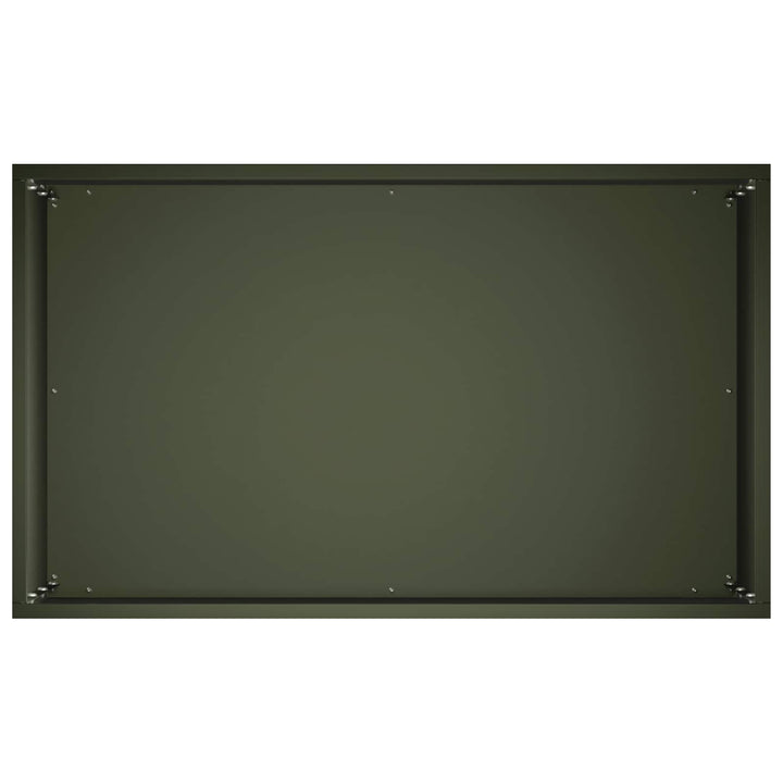 Trädgårdsplanterare Olivgrön 50 X 30 X 40 Cm Kallvalsat Stål