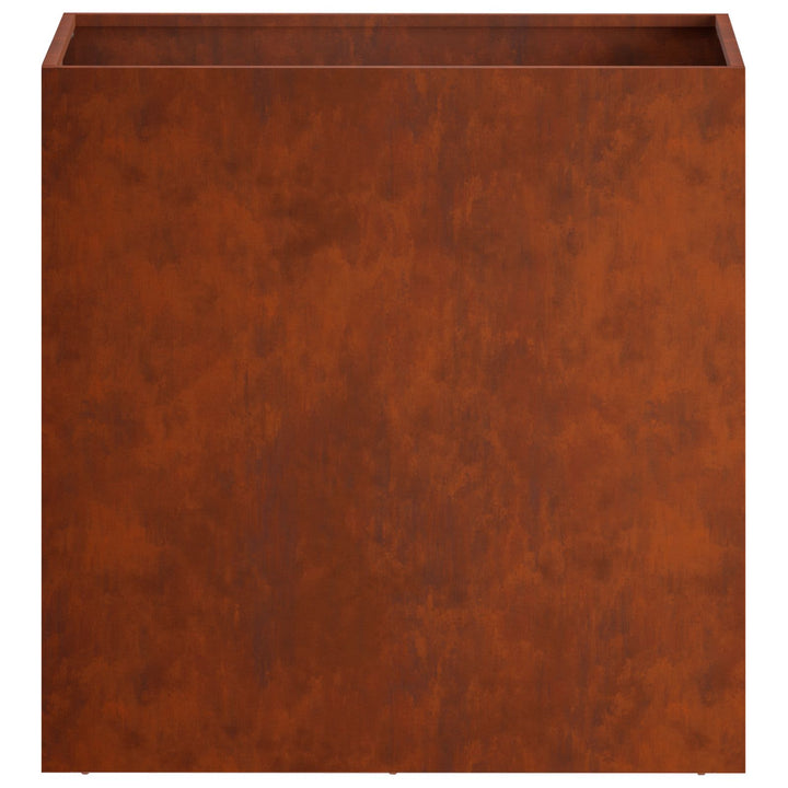 Trädgårdsplanterare 2 St Rostig 50 X 30 X 40 Cm