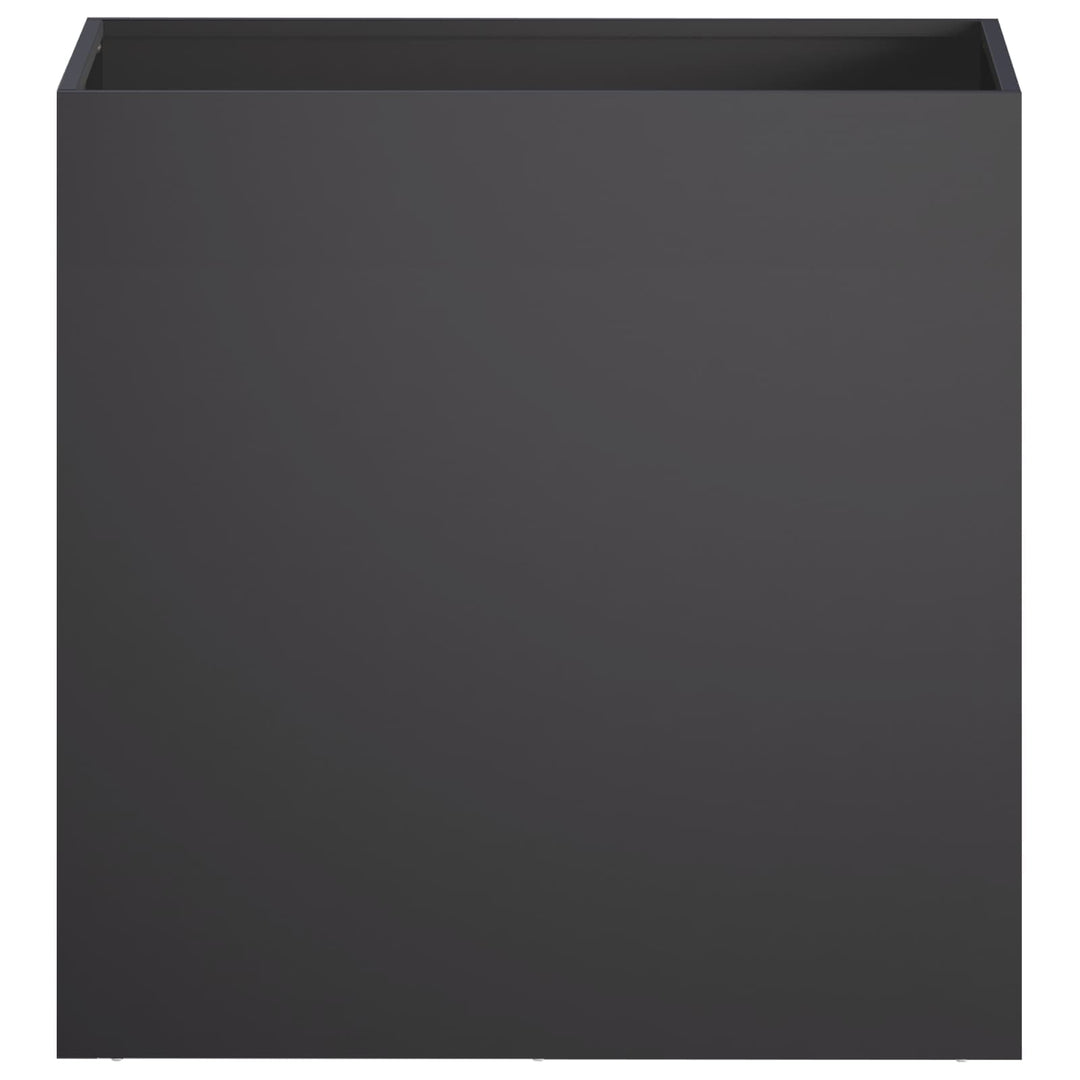 Trädgårdsplanterare 2 St Svart 50 X 30 X 50 Cm Kallvalsat Stål