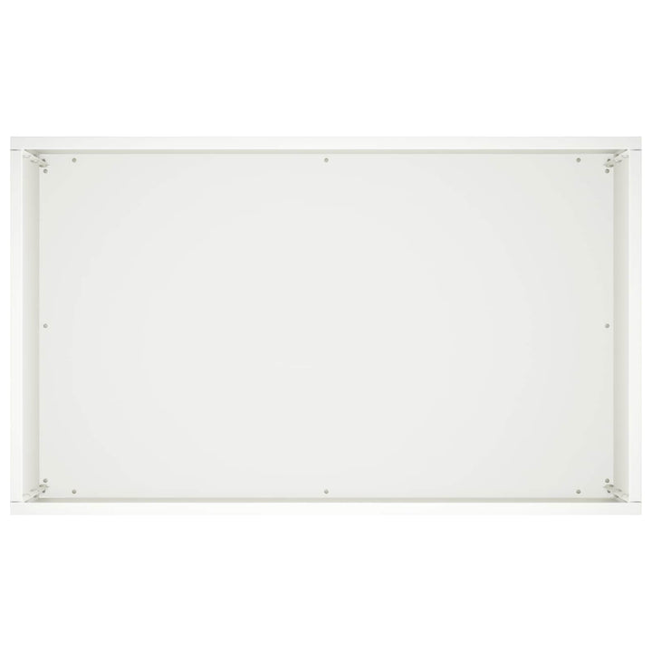Trädgårdsplanterare 2 St Vit 50 X 30 X 50 Cm Kallvalsat Stål