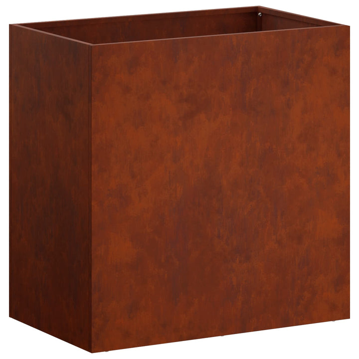 Trädgårdsplanterare 2 St Rostig 50 X 30 X 50 Cm