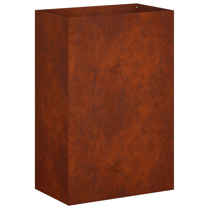 Trädgårdsplanterare Rostig 50 X 30 X 75 Cm Väderbeständig Stål