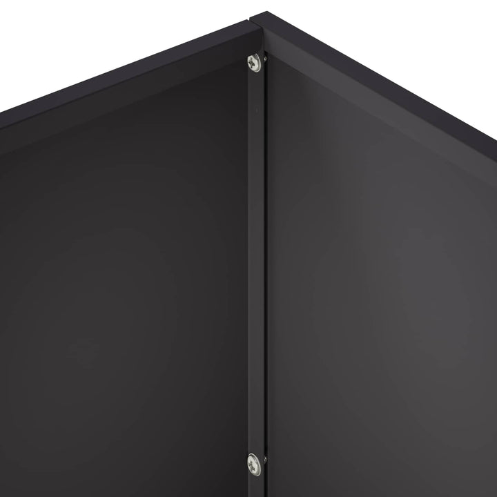 Trädgårdsplanterare Svart 60 X 30 X 40 Cm Kallvalsat Stål