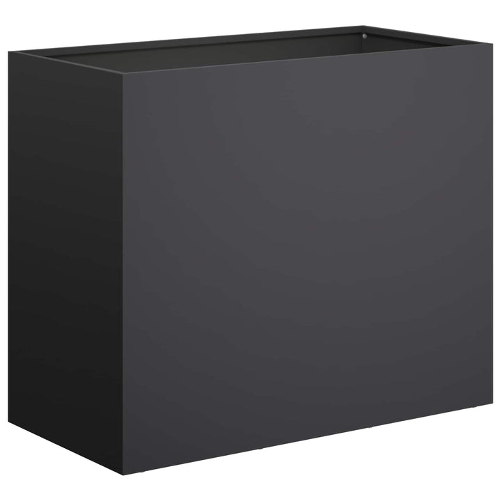 Trädgårdsplanterare 2 St Svart 60 X 30 X 40 Cm Kallvalsat Stål