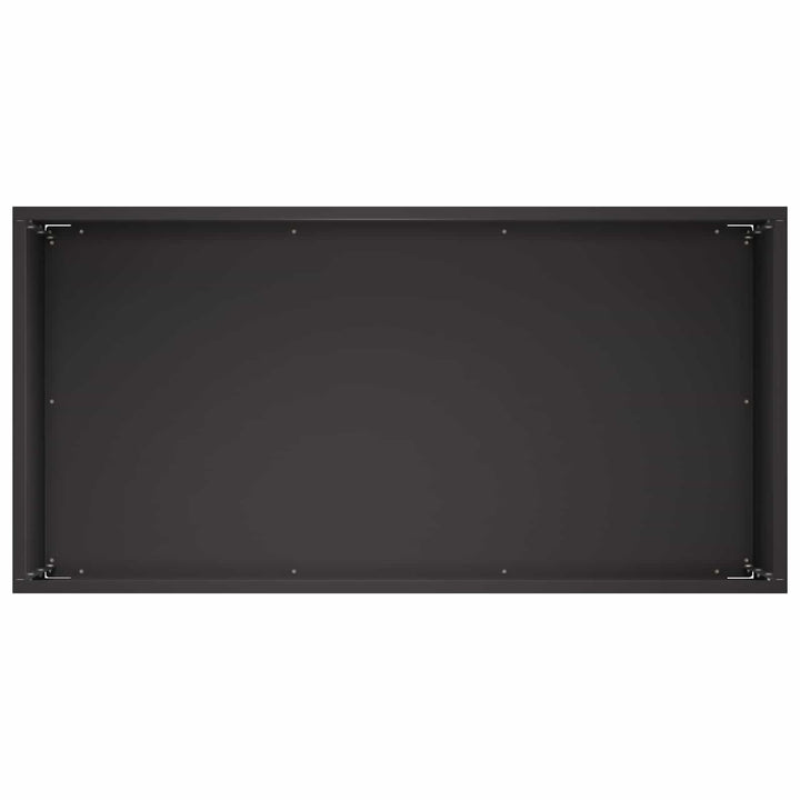 Trädgårdsplanterare 2 St Svart 60 X 30 X 40 Cm Kallvalsat Stål