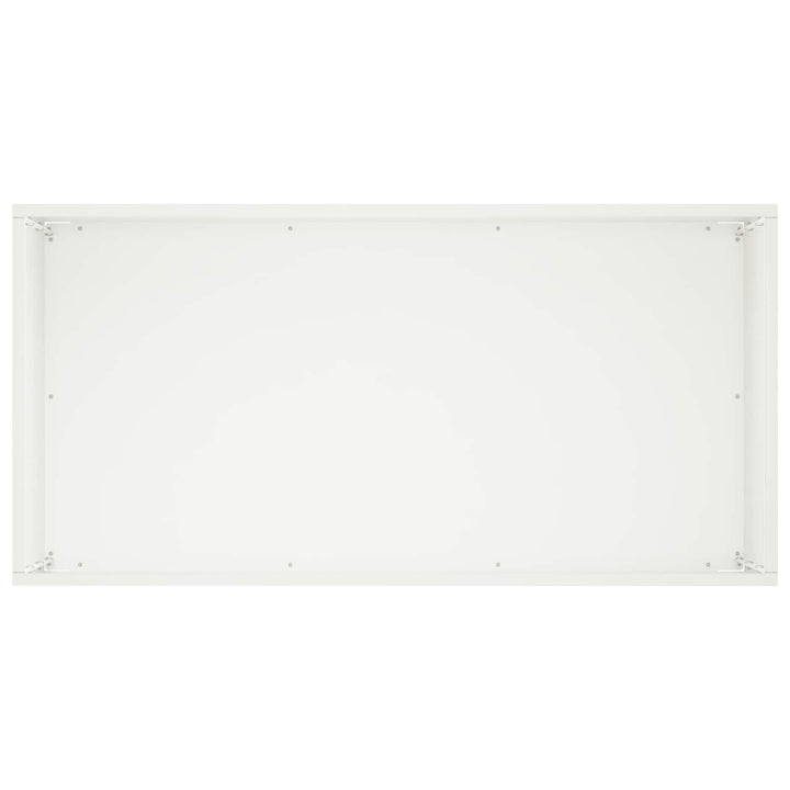Trädgårdsplanterare Vit 60 X 30 X 40 Cm Kallvalsat Stål