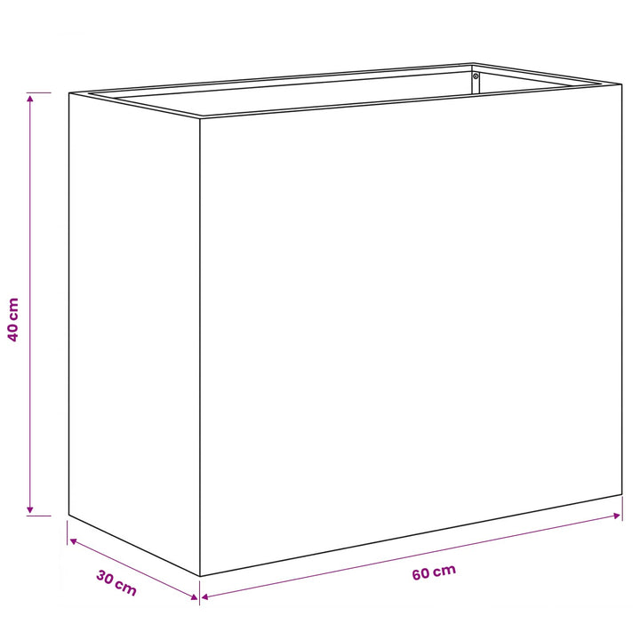 Trädgårdsplanterare 2 St Olivgrön 60 X 30 X 40 Cm