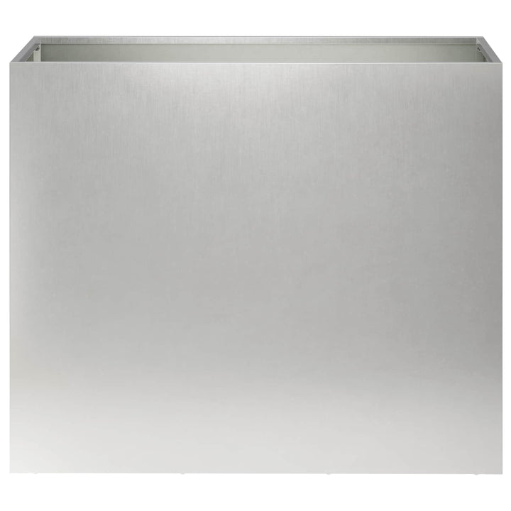 Trädgårdsplanterare Silver 60 X 30 X 40 Cm Rostfritt Stål