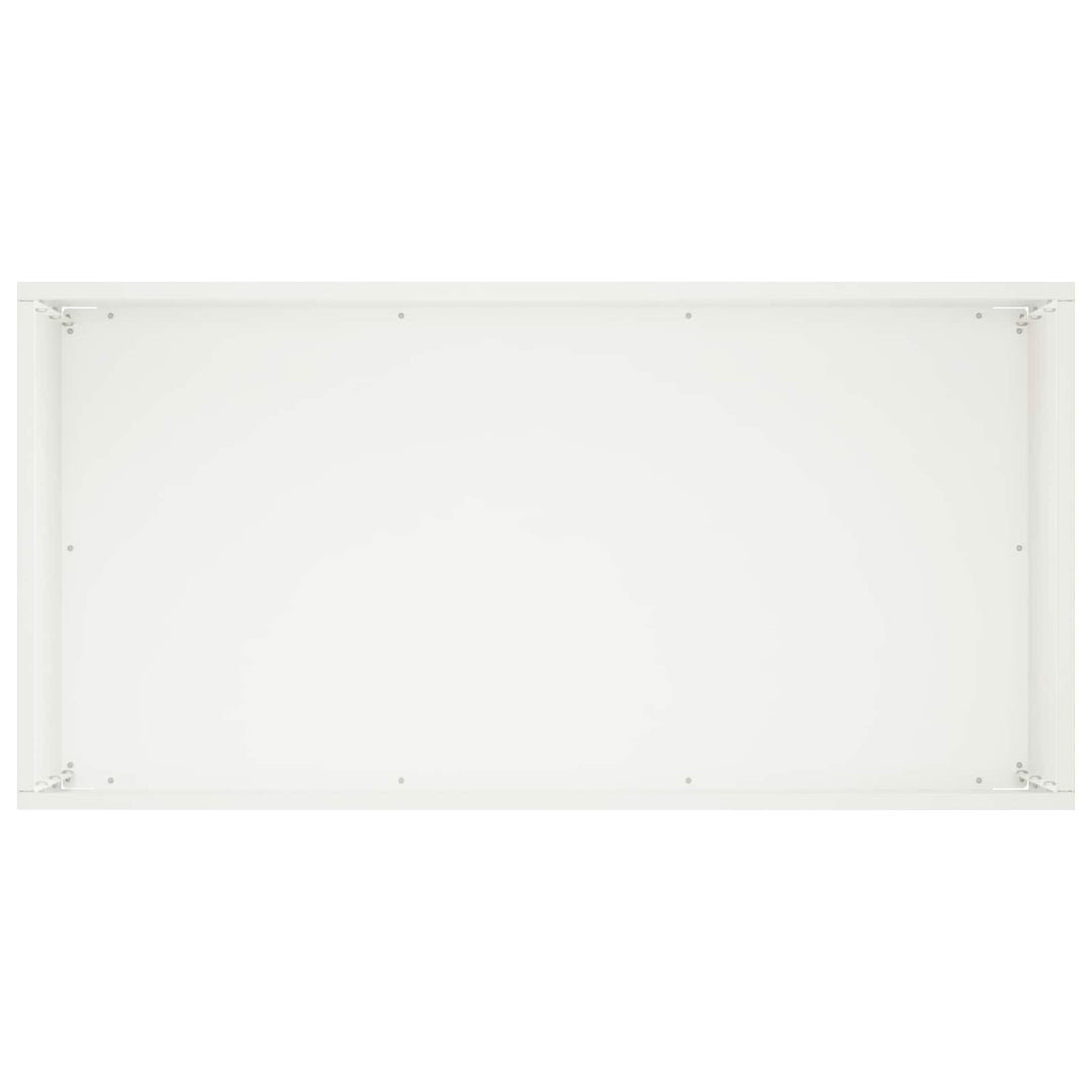 Trädgårdsplanterare 2 St Vit 60 X 30 X 50 Cm Kallvalsat Stål