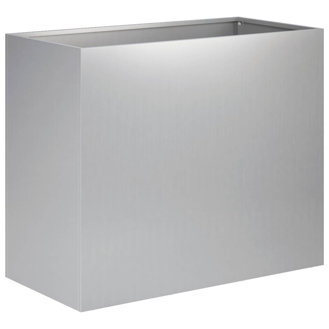 Trädgårdsplanterare Silver 60 X 30 X 50 Cm Galvaniserat Stål