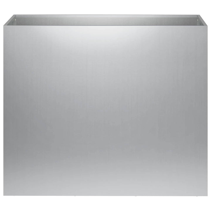 Trädgårdsplanterare 2 St Silver 60 X 30 X 50 Cm