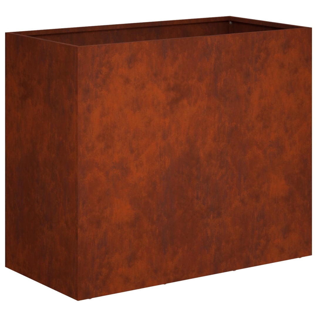 Trädgårdsplanterare 2 St Rostig 60 X 30 X 50 Cm