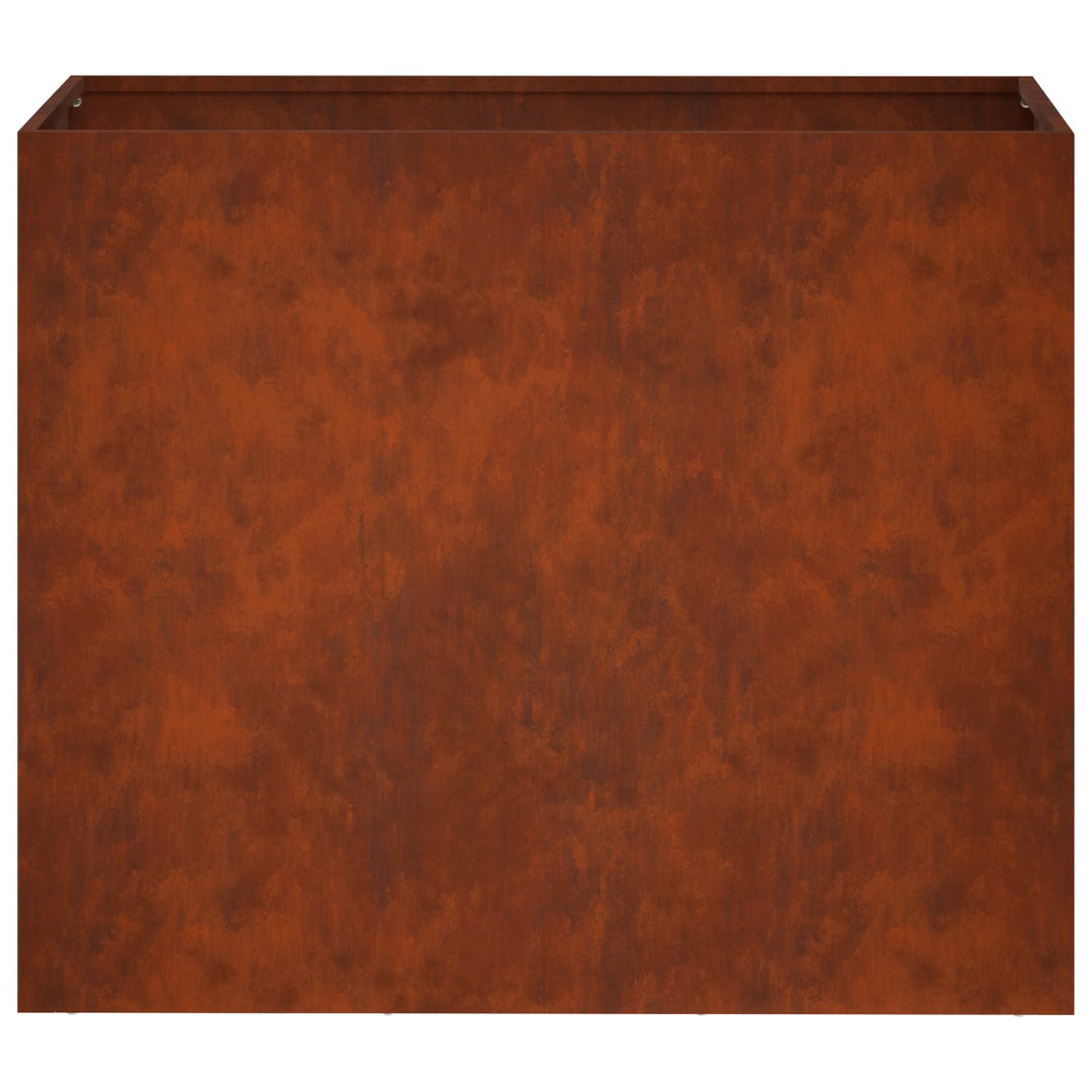 Trädgårdsplanterare 2 St Rostig 60 X 30 X 50 Cm
