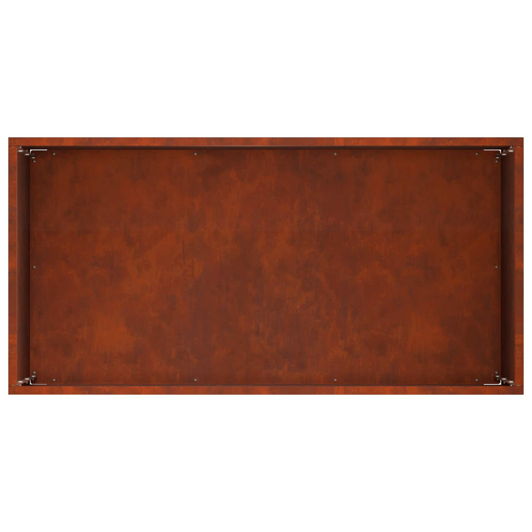 Trädgårdsplanterare 2 St Rostig 60 X 30 X 50 Cm