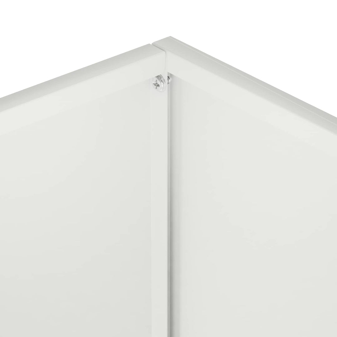 Trädgårdsplanterare Vit 50 X 40 X 40 Cm Kallvalsat Stål