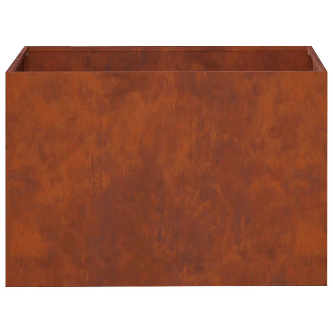 Trädgårdsplanterare 2 St Rostig 50 X 40 X 40 Cm