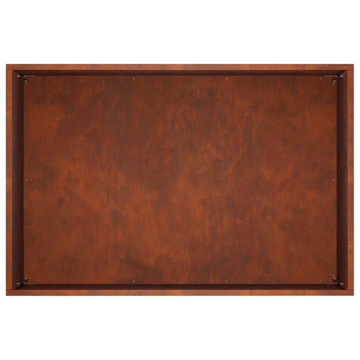 Trädgårdsplanterare 2 St Rostig 50 X 40 X 40 Cm
