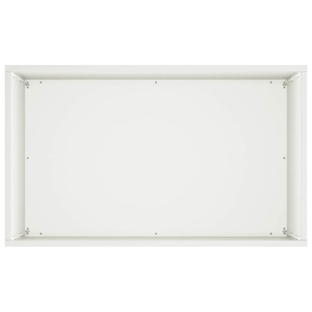 Trädgårdsplanterare Vit 50 X 40 X 75 Cm Kallvalsat Stål