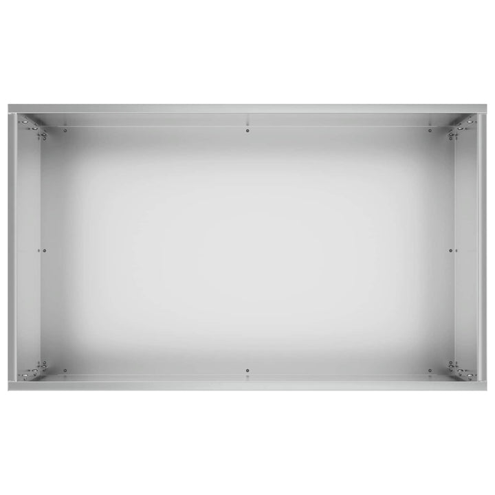 Trädgårdsplanterare 2 St Silver 50 X 40 X 75 Cm