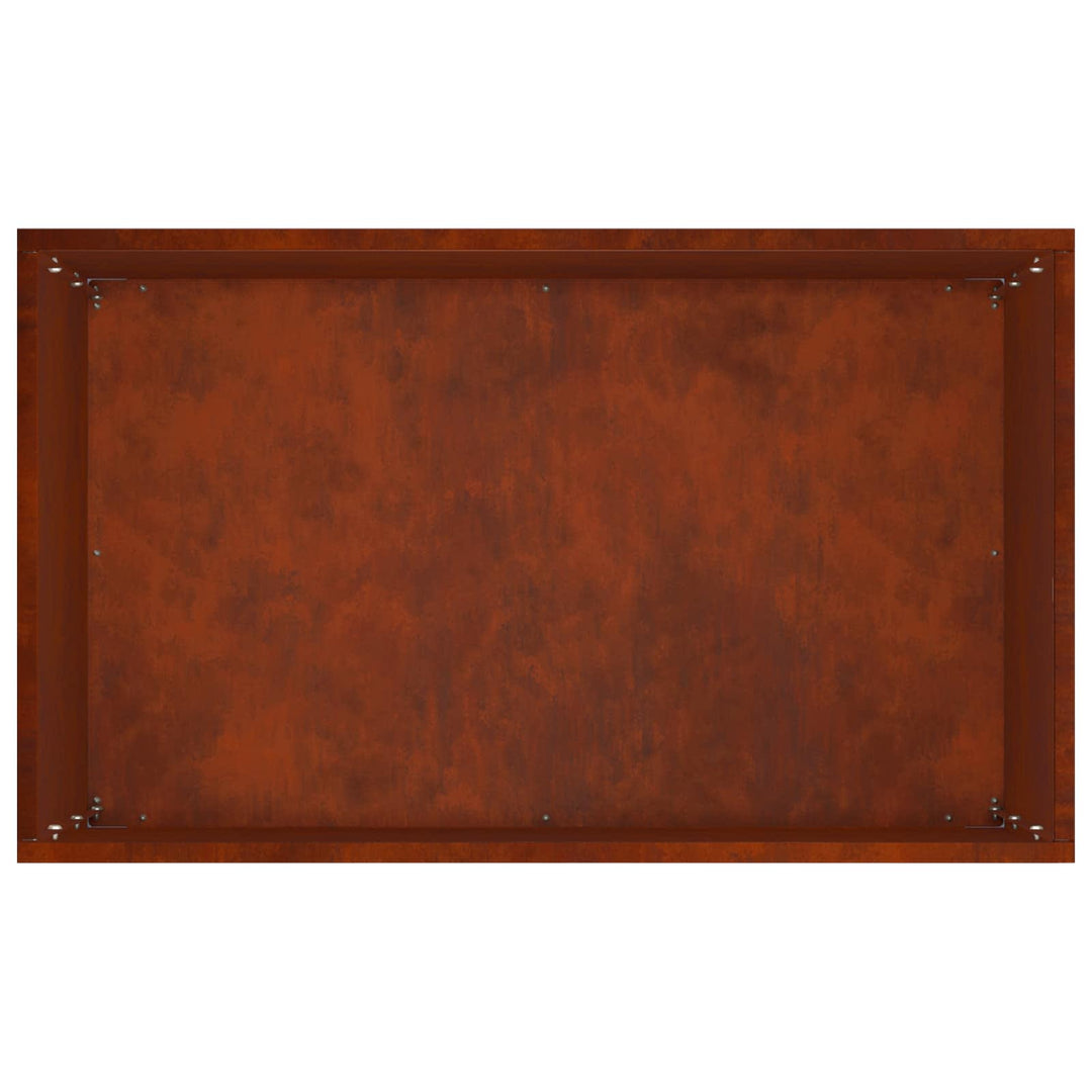 Trädgårdsplanterare 2 St Rostig 50 X 40 X 75 Cm