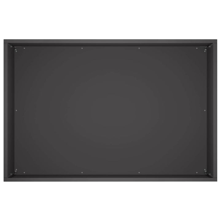 Trädgårdsplanterare 2 St Svart 60 X 40 X 40 Cm Kallvalsat Stål