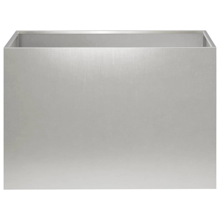 Trädgårdsplanterare Silver 60 X 40 X 40 Cm Rostfritt Stål