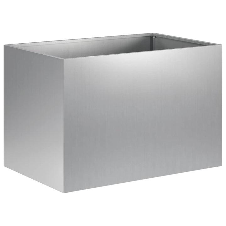 Trädgårdsplanterare 2 St Silver 60 X 40 X 40 Cm