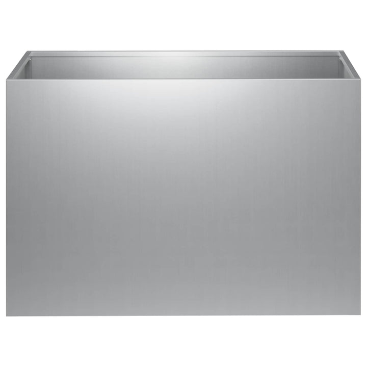 Trädgårdsplanterare 2 St Silver 60 X 40 X 40 Cm