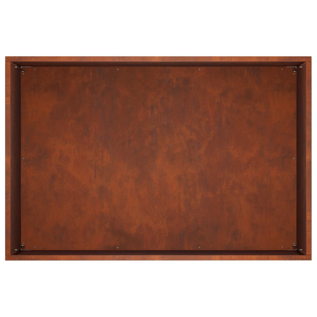 Trädgårdsplanterare 2 St Rostig 60 X 40 X 40 Cm