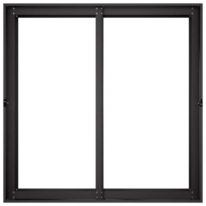 Trädgårdsplanterare Svart 80 X 80 X 60 Cm Kallvalsat Stål