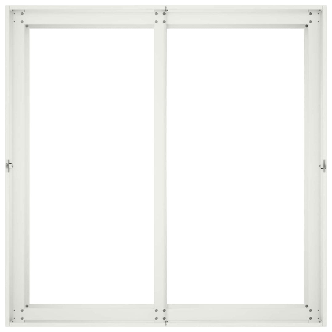 Trädgårdsplanterare Vit 80 X 80 X 60 Cm Kallvalsat Stål