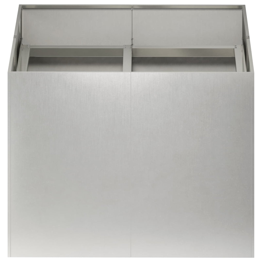 Trädgårdsplanterare Silver 80 X 80 X 60 Cm Rostfritt Stål