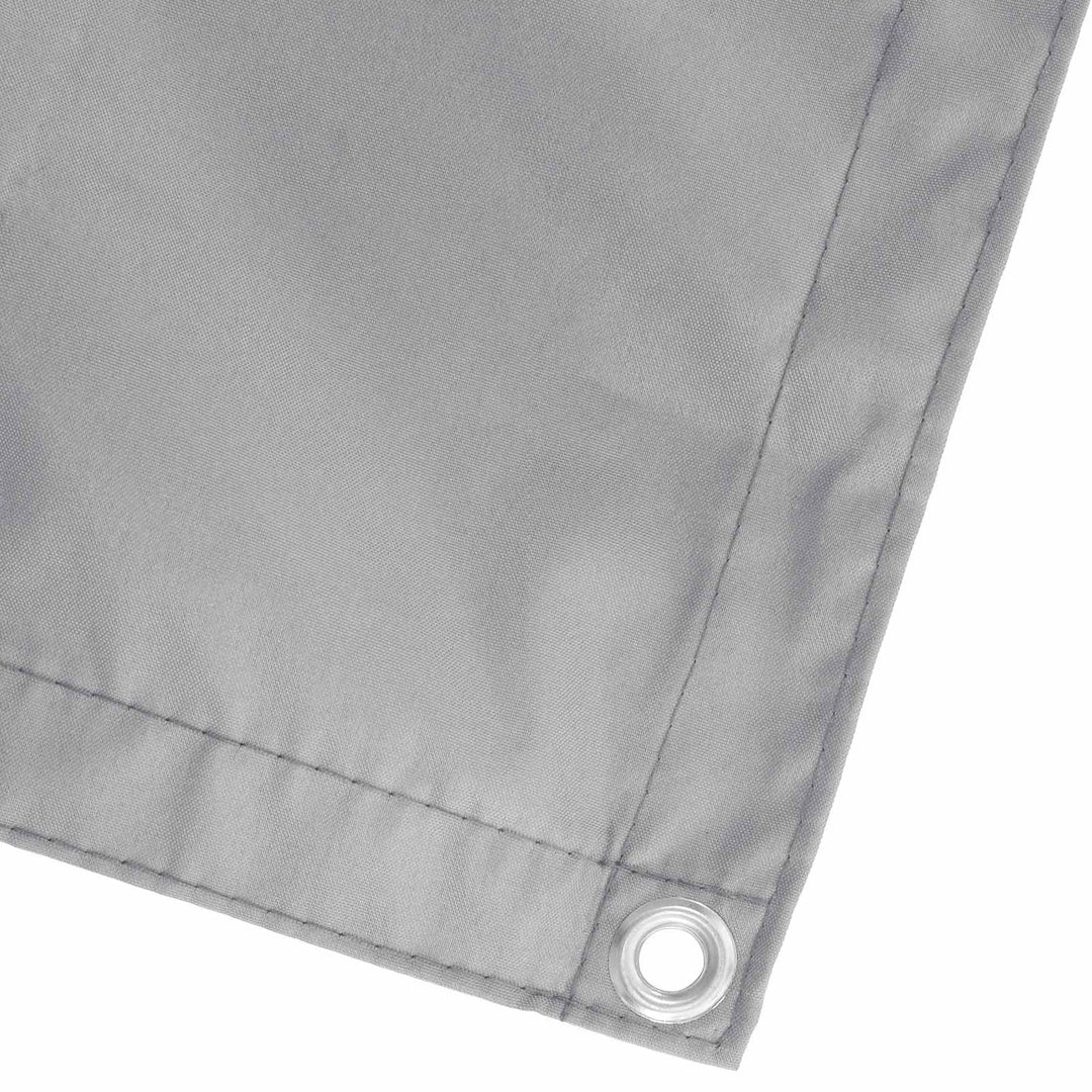 Balkong Skärm Ljusgrå 75 X 200 Cm Pu-Belagt Oxford Alu