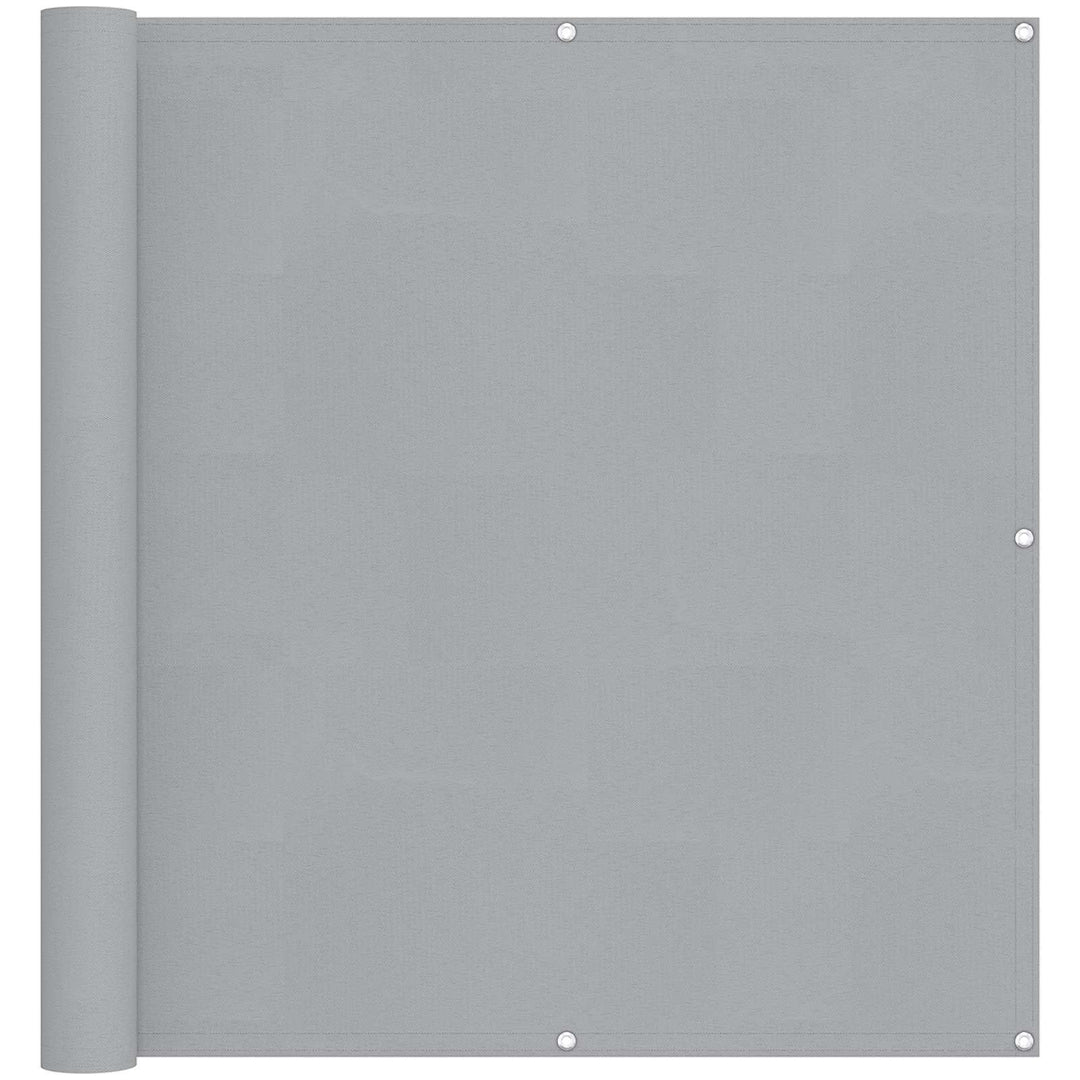 Balkong Skärm Ljusgrå 110 X 800 Cm Oxford Tyg