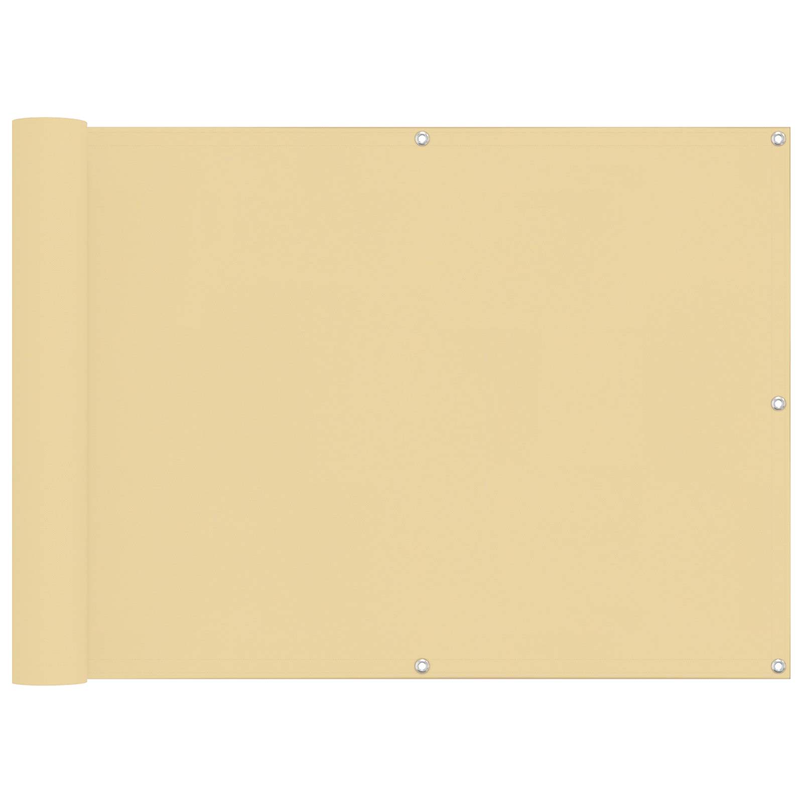 Balkong Skärm 75 X 200 Cm Pu-Belagt Oxford Alu