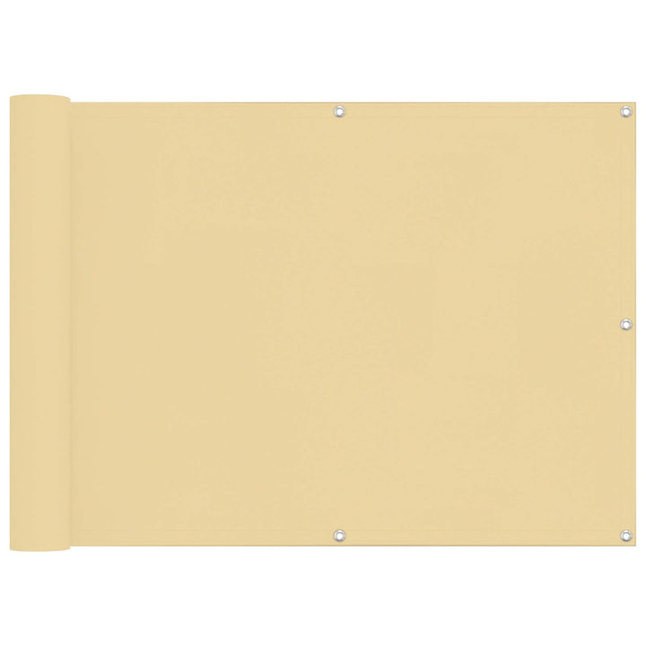 Balkong Skärm 75 X 200 Cm Pu-Belagt Oxford Alu