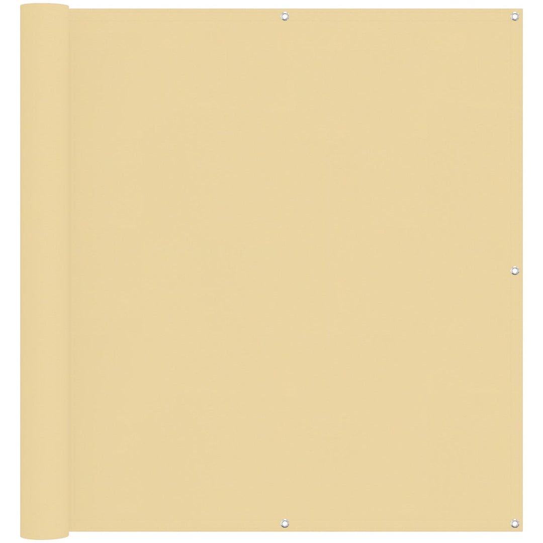 Balkong Skärm Sand 110 X 600 Cm Oxford Tyg