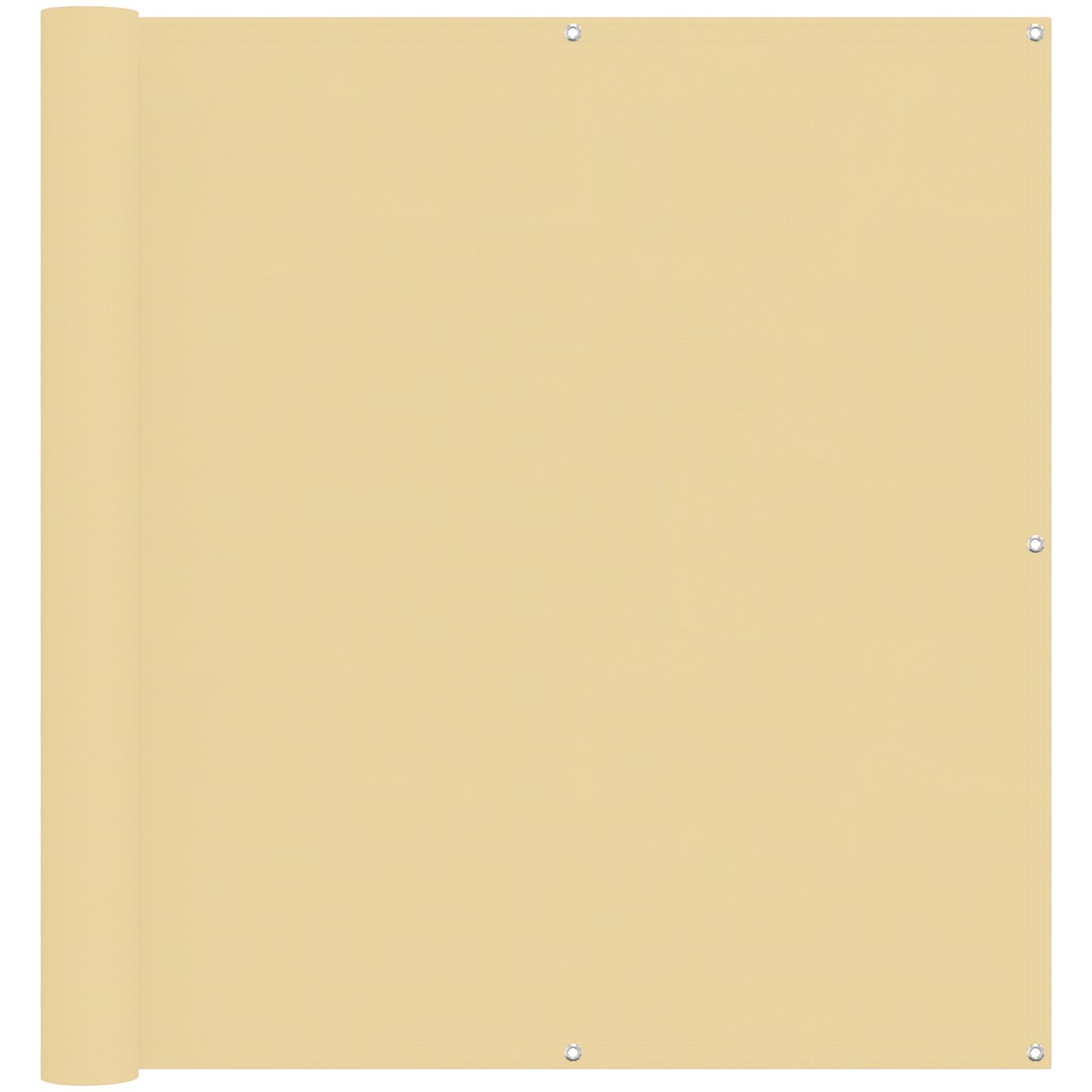 Balkong Skärm Sand 110 X 600 Cm Oxford Tyg