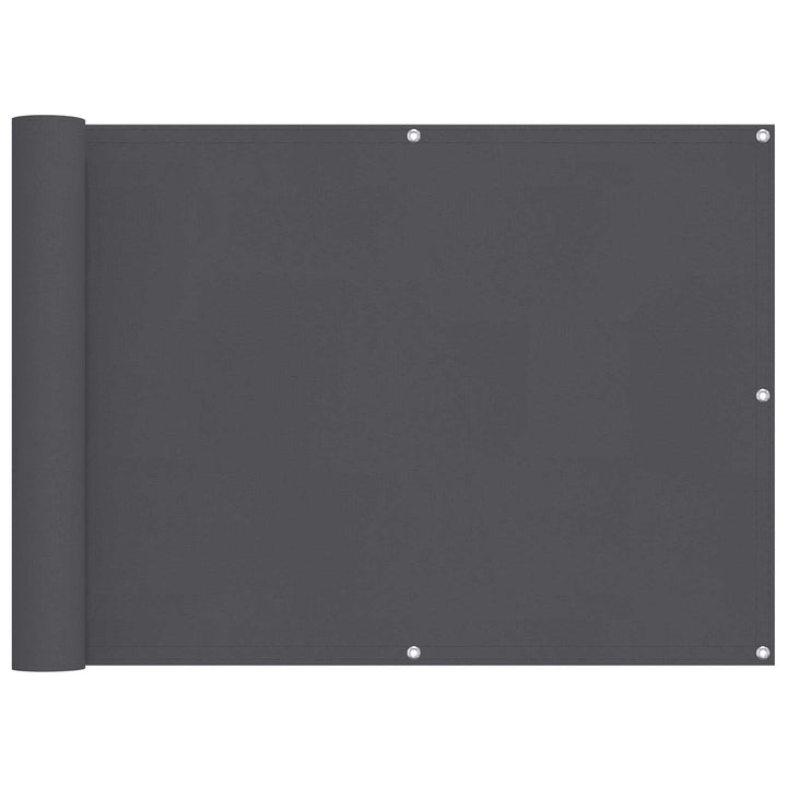 Balkong Skärm Antracit 75 X 200 Cm Pu-Belagt Oxford Alu