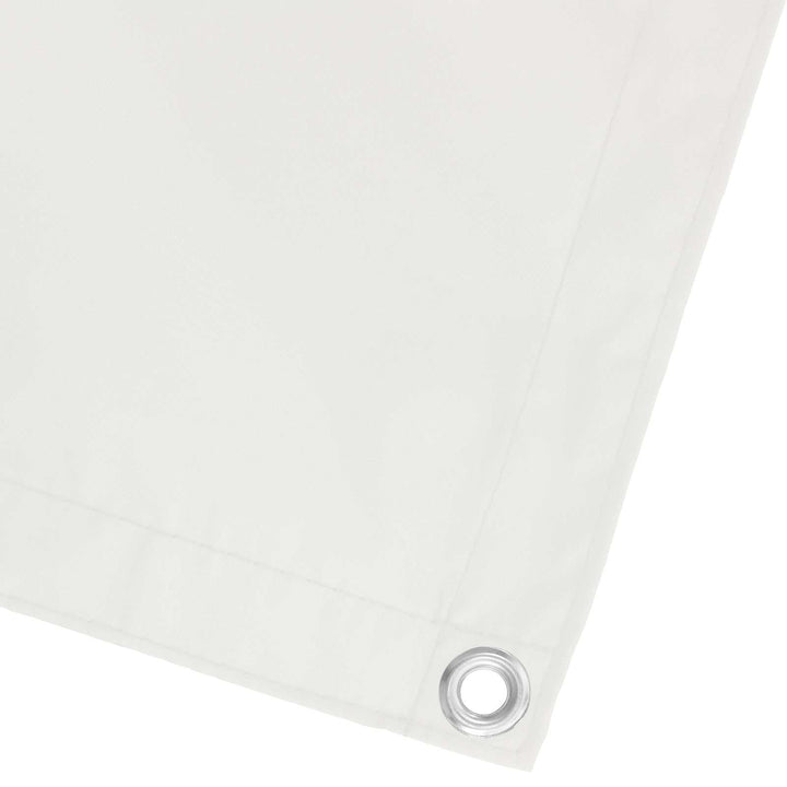 Balkong Skärm Vit 75 X 200 Cm Pu-Belagt Oxford Alu