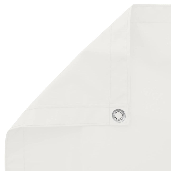 Balkong Skärm Vit 100 X 200 Cm Oxford Tyg
