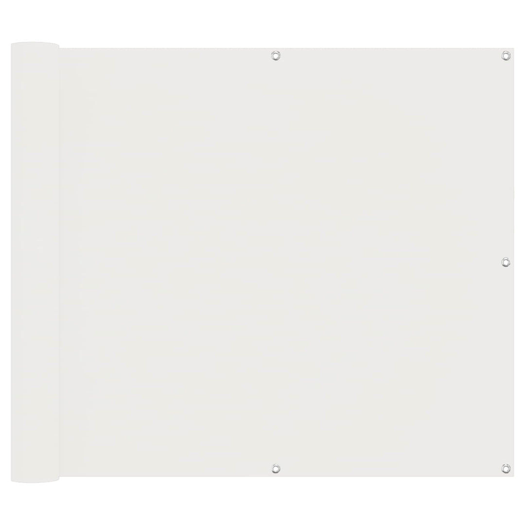 Balkong Skärm Vit 100 X 400 Cm Oxford Tyg