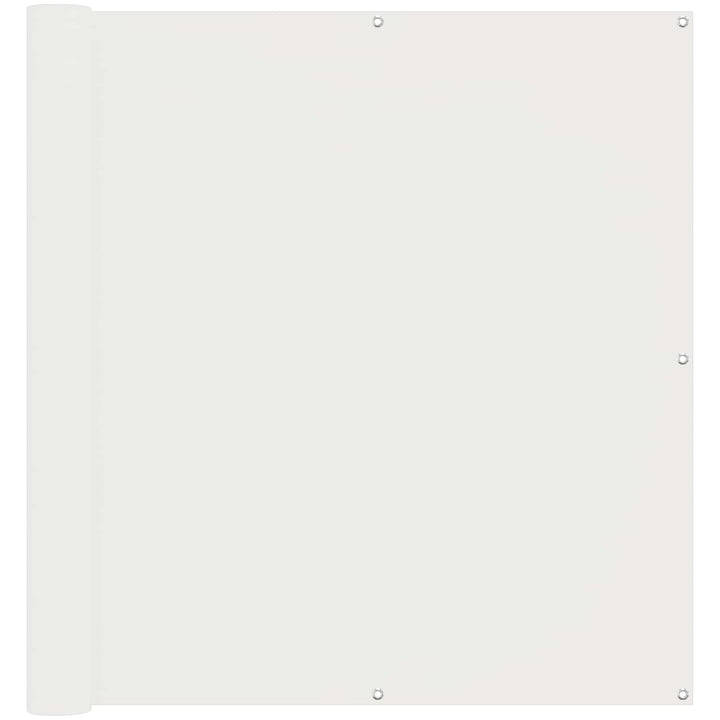 Balkong Skärm Vit 110 X 300 Cm Oxford Tyg