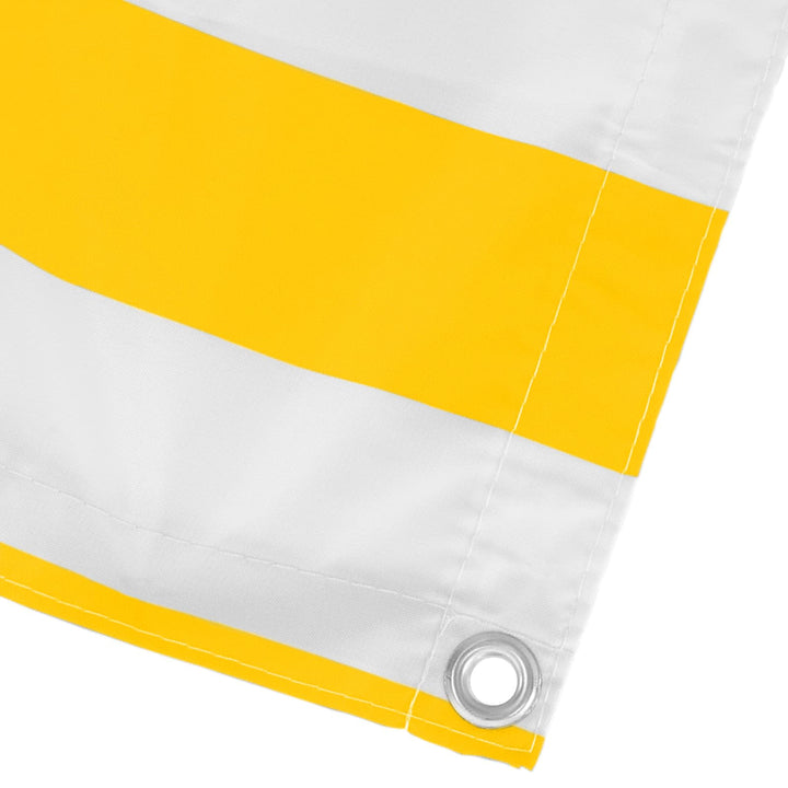 Balkong Skärm 110 X 300 Cm Oxford Tyg Rektangulär Gul Och Vit
