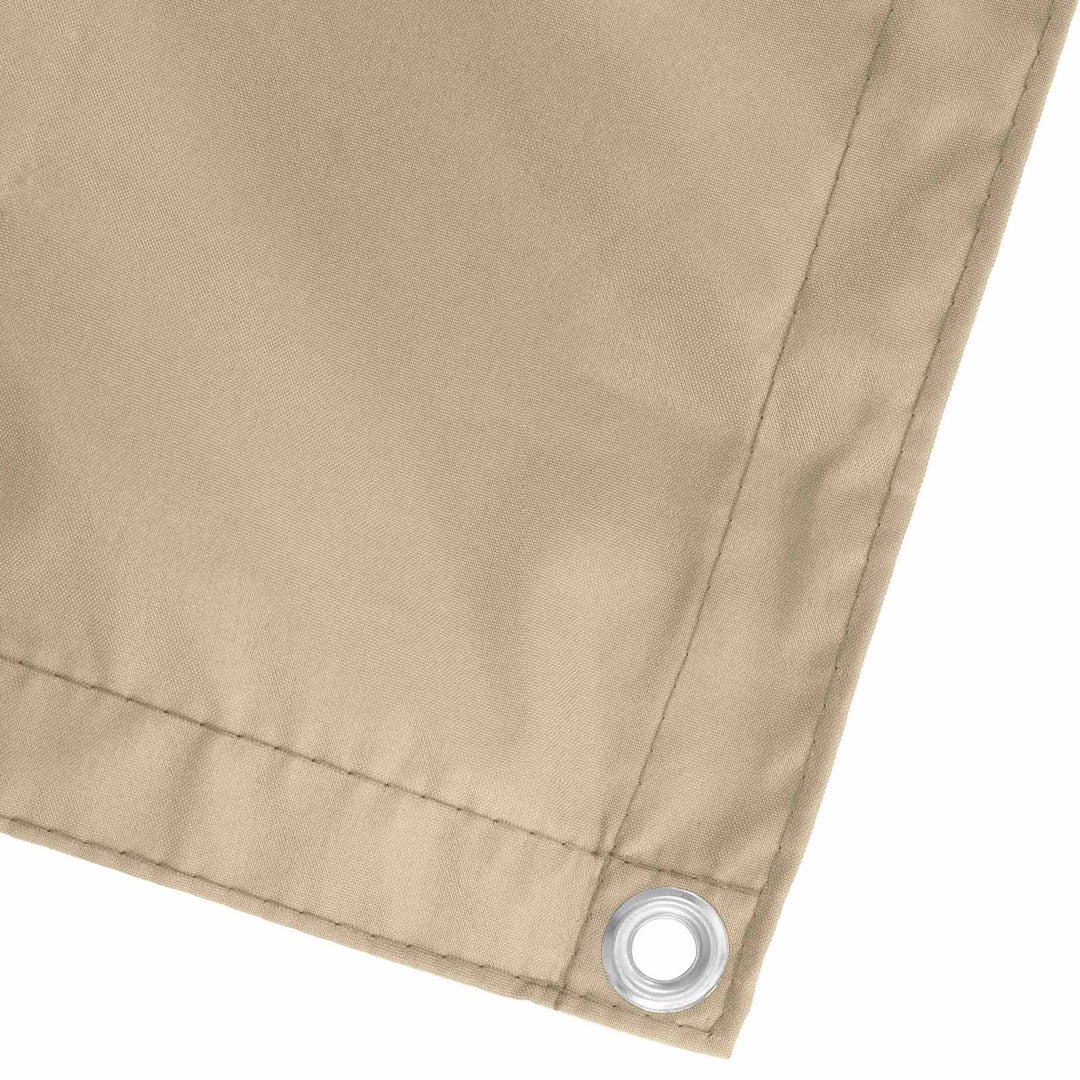 Balkong Skärm Beige 75 X 200 Cm Pu-Belagt Oxford Alu