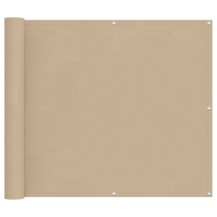 Balkong Skärm Beige 100 X 400 Cm Oxford Tyg