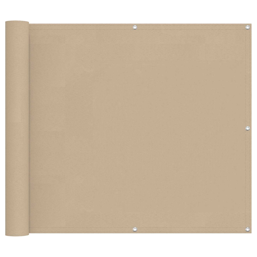Balkong Skärm Beige 100 X 500 Cm Oxford Tyg