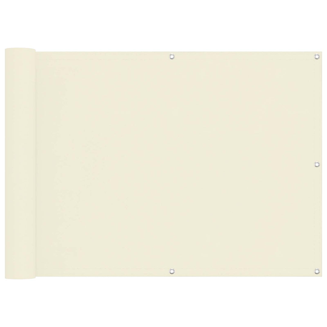 Balkong Skärm Kräm 75 X 200 Cm Oxford Tyg